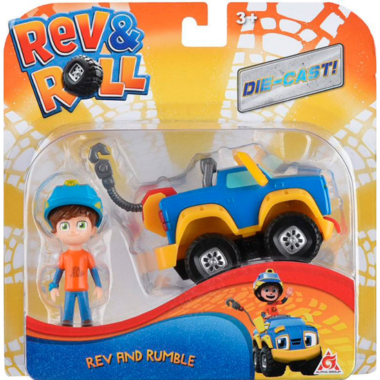 Внешний вид Игровой набор REV&ROLL Die Cast Rev & Rumble (EU881011)