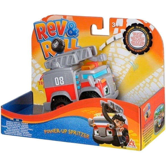 Машинка REV&ROLL Power-Up Spritzer (EU881230) Вид іграшкової машини пожежна машина