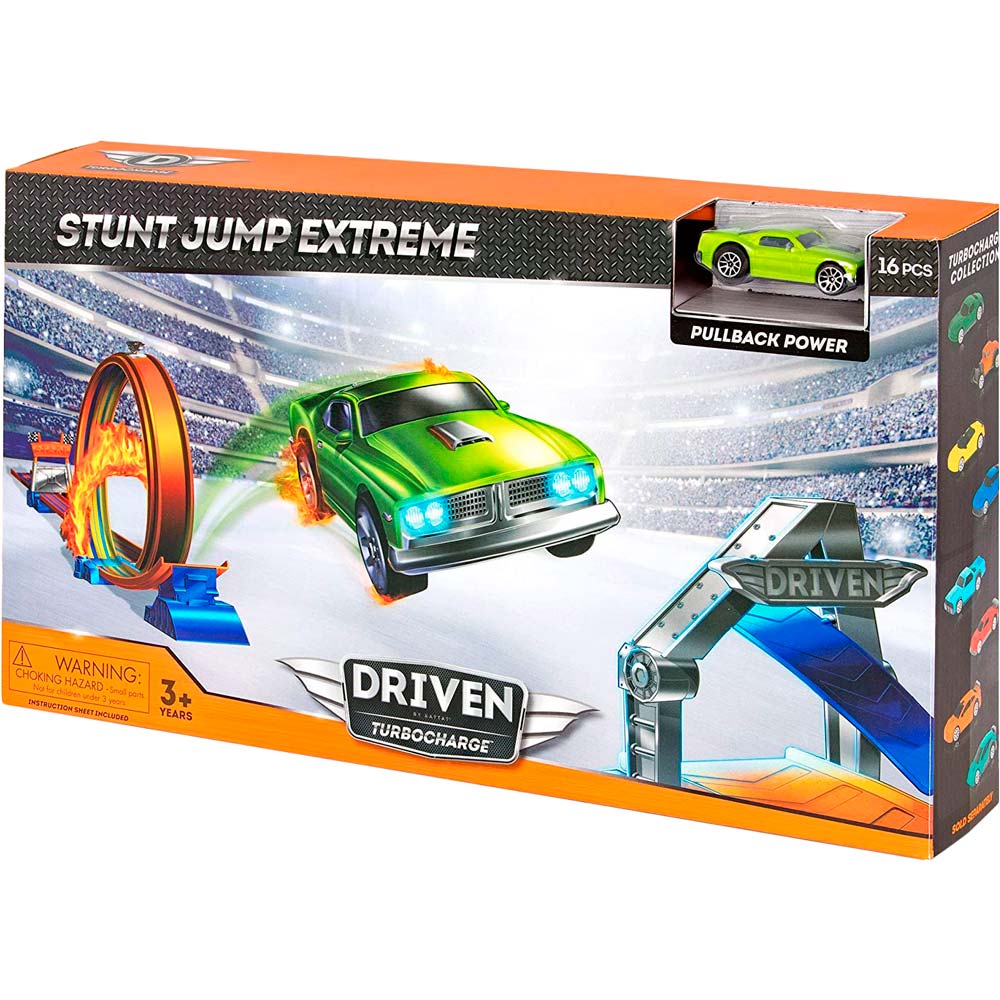 Игровой набор Driven Turbocharge Stunt Jump Extreme 16 элементов (WH1112Z) Возраст от 3 лет