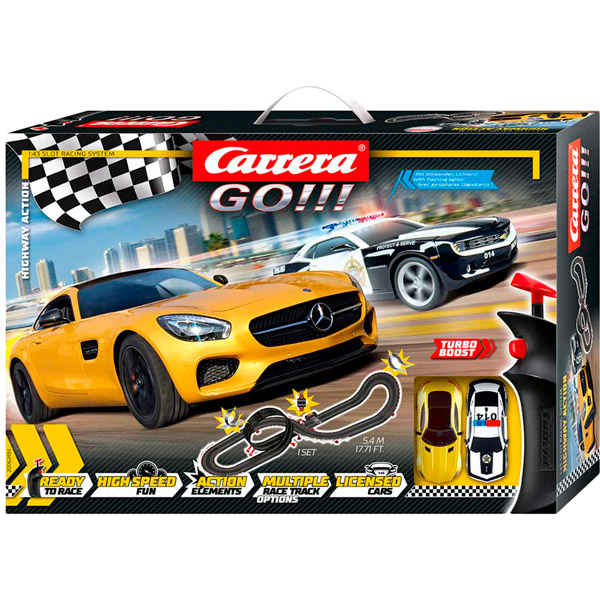 

Автотрек CARRERA GO!!! Шоссейные гонки (CR-20062493), Автотрек GO!!! Шоссейные гонки, длина трассы 5.4м