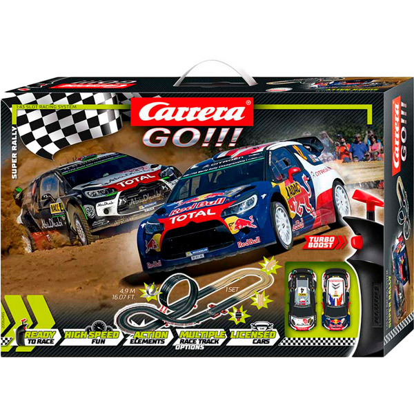 

Автотрек CARRERA GO!!! Супер ралли (CR-20062495), Автотрек GO!!! Супер Ралли, длина трассы 4.9м