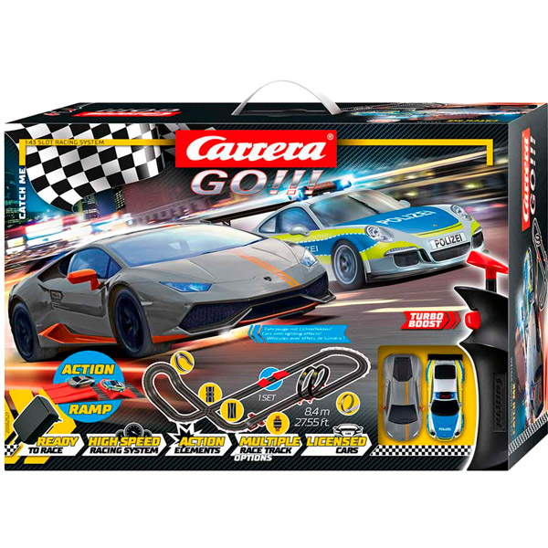 

Автотрек CARRERA GO!!! Поймай меня (CR-20062527), Автотрек GO!!! Поймай меня!, длина трассы 8.4м