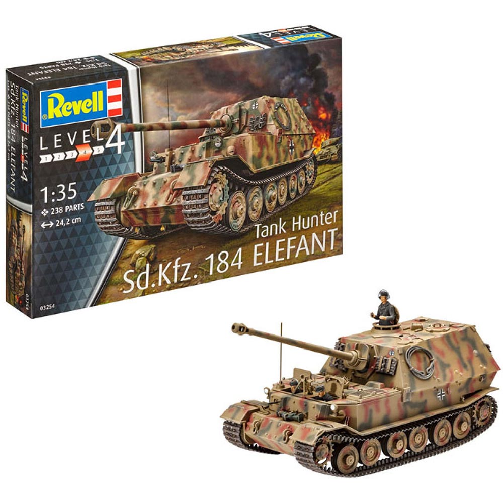 Збірна модель Revell САУ Елефант масштаб 1:35 (RVL-03254) Вік від 12 років