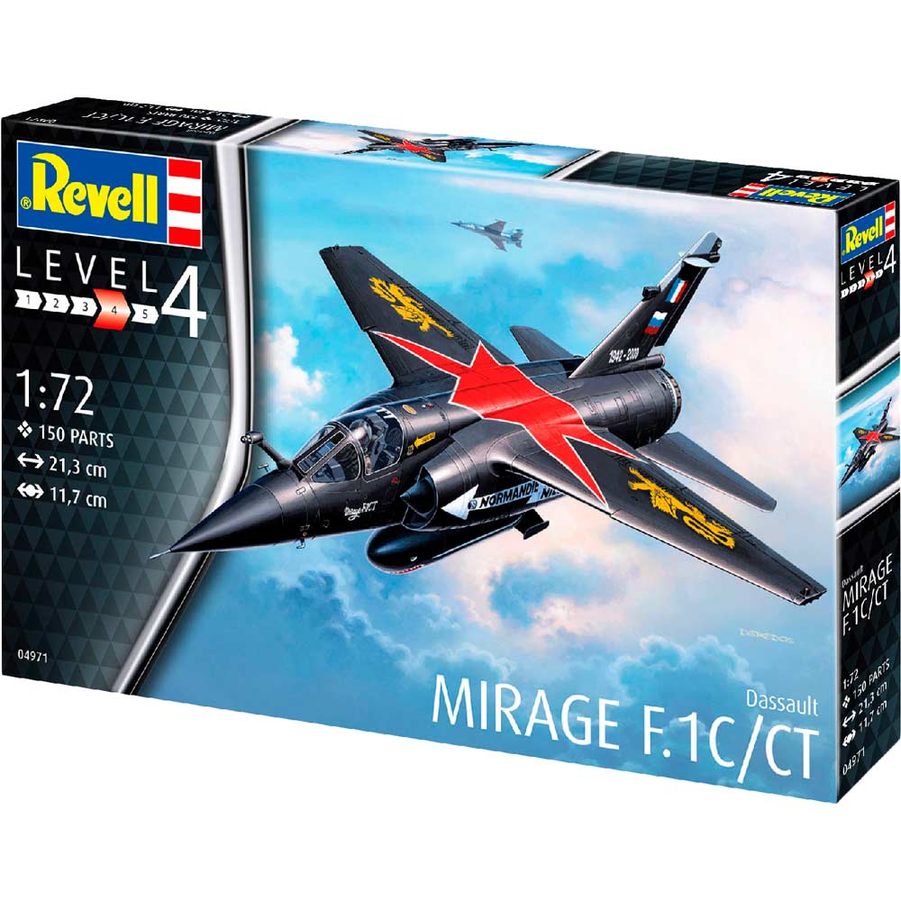 

Сборная модель Revell истребитель Дассо «Мираж» F1 уровень 4 1:72 (RVL-04971), Дассо «Мираж» F1 уровень 4 масштаб 1:72