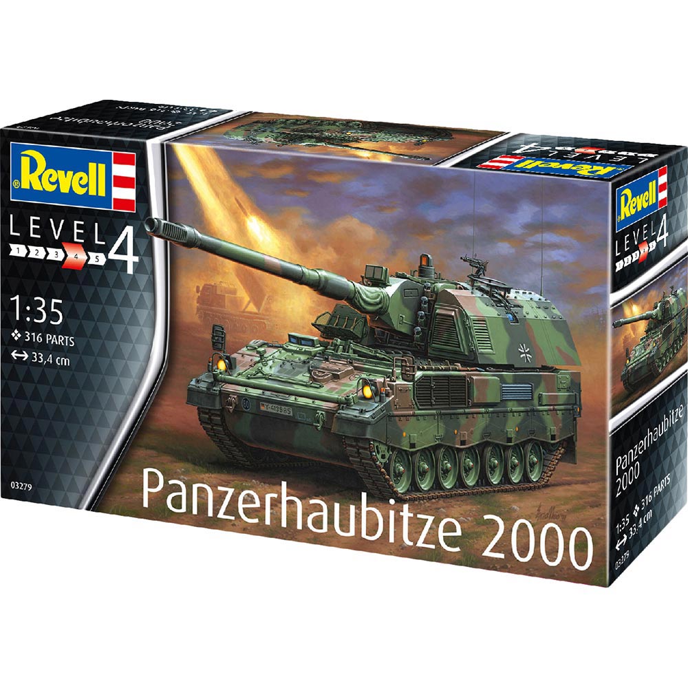 Збірна модель Revell САУ PzH 2000 масштаб 1:35 (RVL-03279) Вид моделі танк