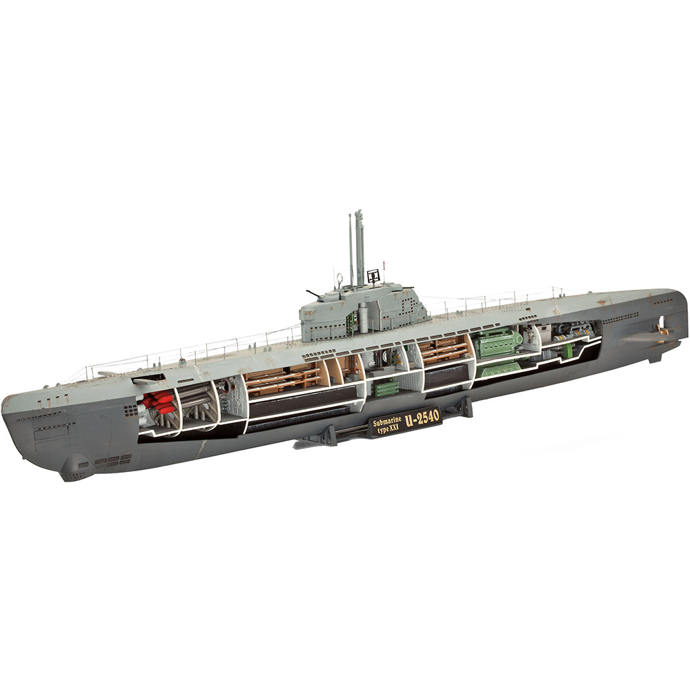 Сборная модель Revell Подводная лодка Type XXI 1:144 (RVL-05078) Возраст от 12 лет 