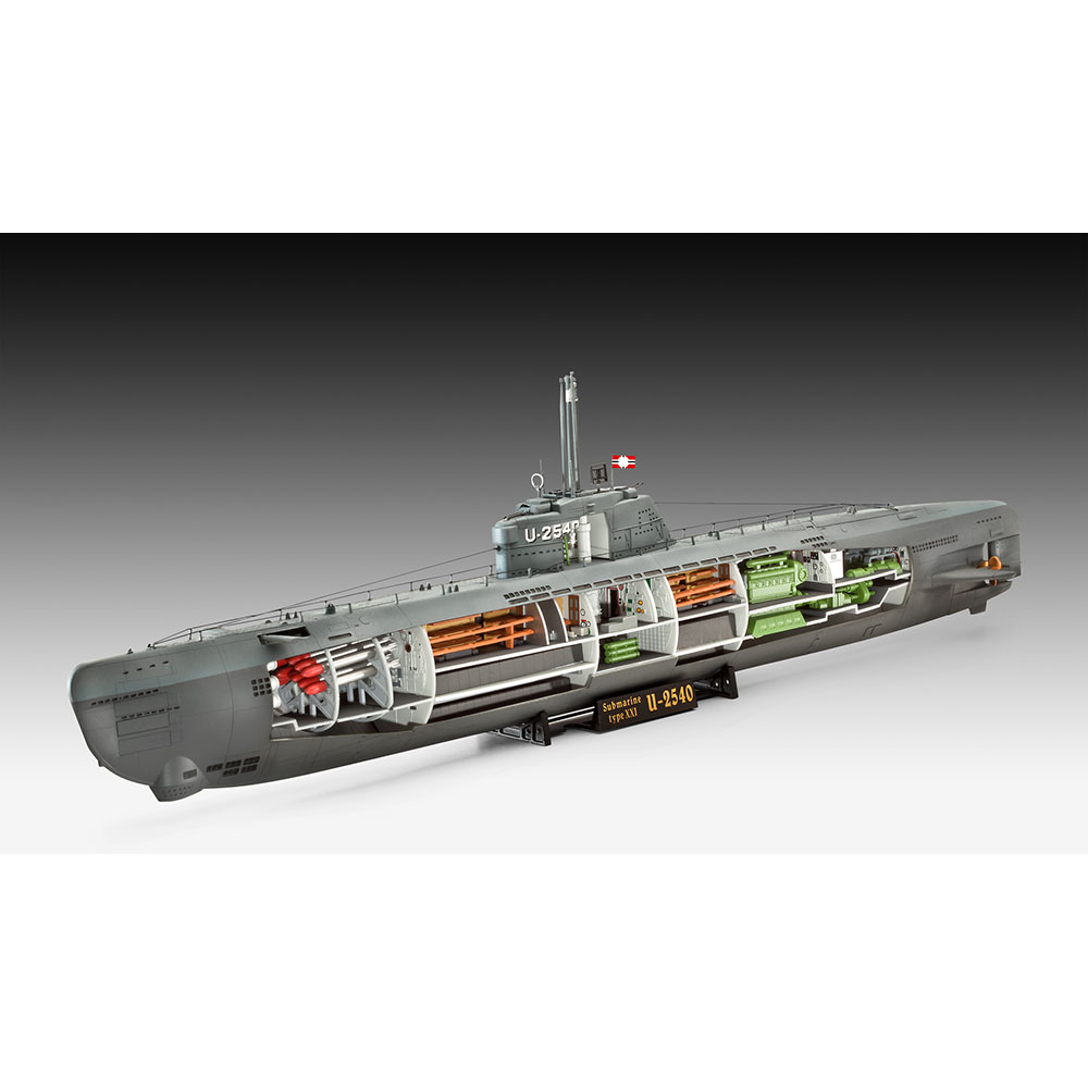 Сборная модель Revell Подводная лодка Type XXI 1:144 (RVL-05078) Масштаб 1:144