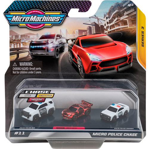 Набор машинок MICRO MACHINES Полицейская погоня РубиЧейз 3 шт (MMW0196) Набор машинок MICRO MACHINES Полицейская погоня РубиЧейз 3 шт (MMW0196)