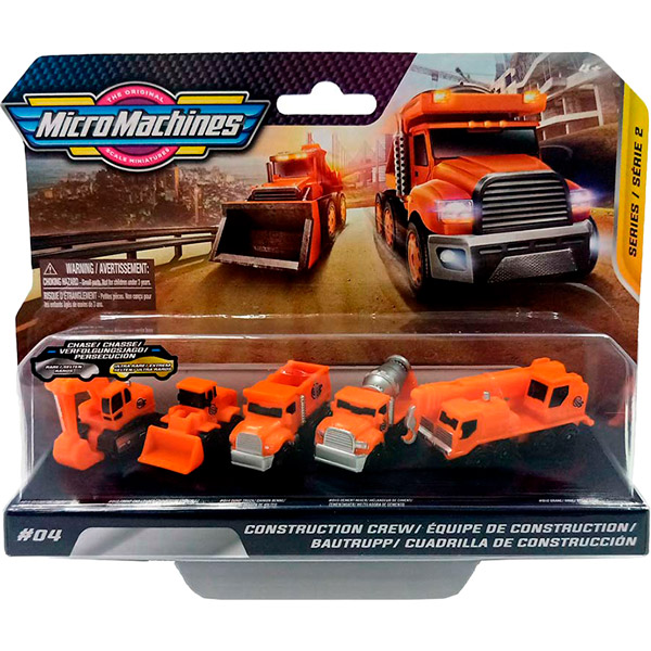 Набор машинок MICRO MACHINES Строительная бригада 5 шт (MMW0071) Набор машинок MICRO MACHINES Строительная бригада 5 шт (MMW0071)