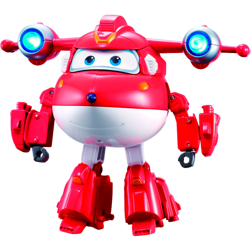 

Игрушка-трансформер SUPER WINGS Supercharge Lights&Sounds Jett (EU740431), Ігрова фігурка-трансформер Supercharge