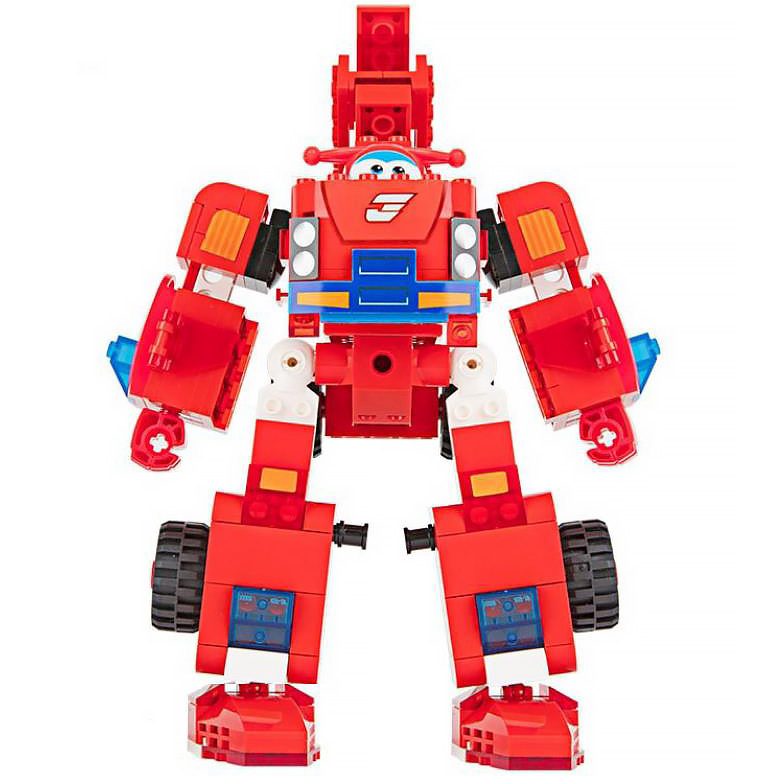 Игрушка-трансформер SUPER WINGS Small Blocks 2-in-1 Buildable Transforming Vehicle Jett (EU385005) Возраст от 3 лет