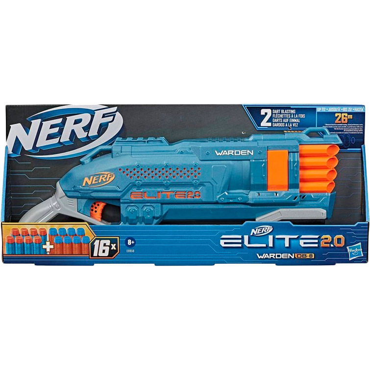 Бластер HASBRO NERF Элит 2.0 WARDEN DB 8 (E9959EU4) Возраст от 8 лет 