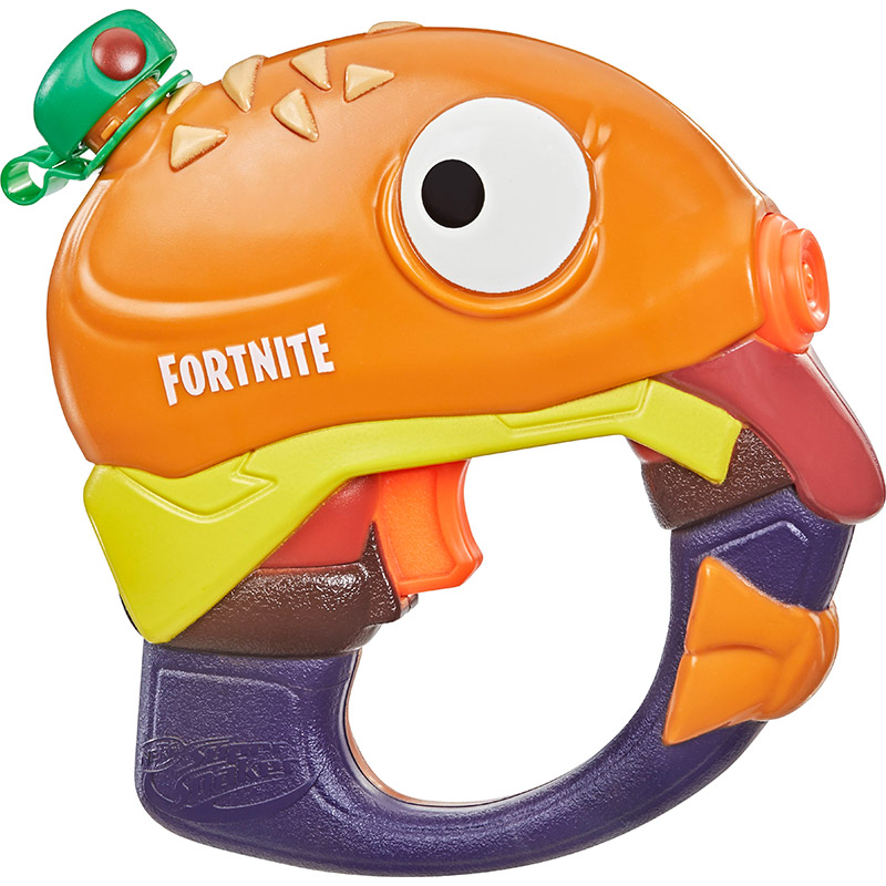 

Водный бластер HASBRO NERF Fortnite Micro Super Soaker Beef Boss (E9803/E9812), NERF СУПЕР СОКЕS Бластер MS BEEF BOSS