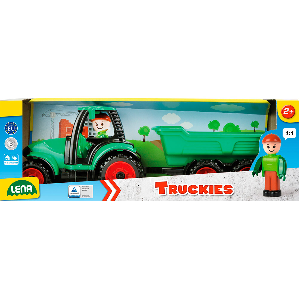 Машинка LENA Truckies Трактор с прицепом (1625) Возраст от 2 лет