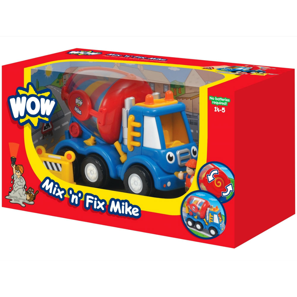 Зовнішній вигляд Бетономішалка WOW TOYS Mix 'n' Fix Mike (10185)