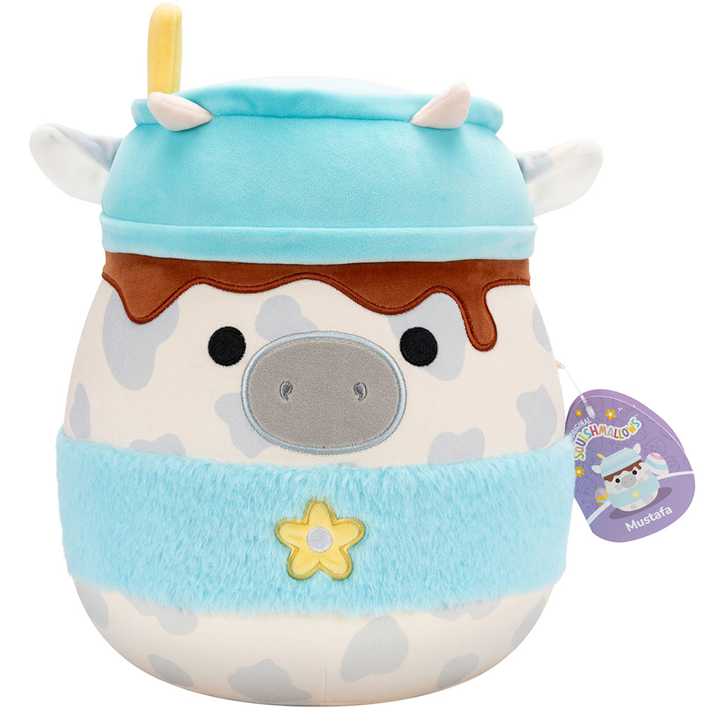 Фото Мягкая игрушка SQUISHMALLOWS Серая Коровка 30 см (SQER01263)