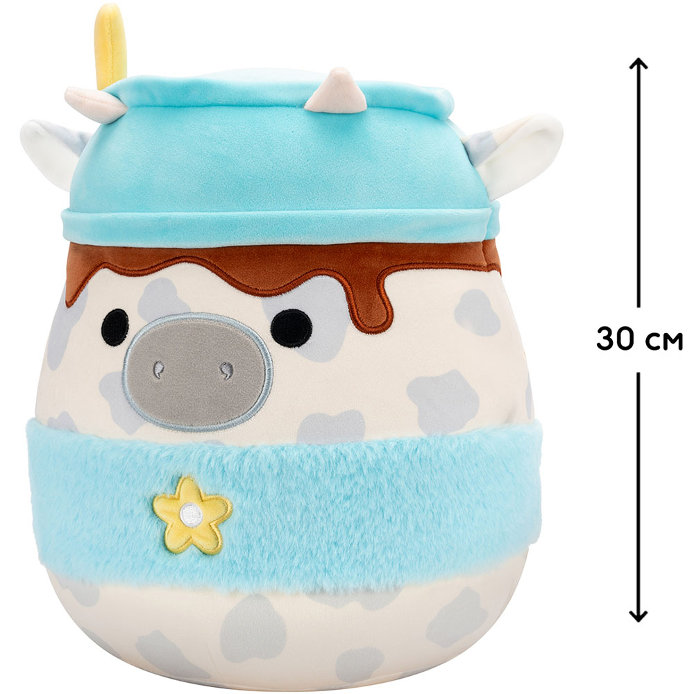 Мягкая игрушка SQUISHMALLOWS Серая Коровка 30 см (SQER01263) Тип игрушки животное