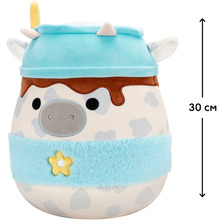 Мягкая игрушка SQUISHMALLOWS Серая Коровка 30 см (SQER01263)