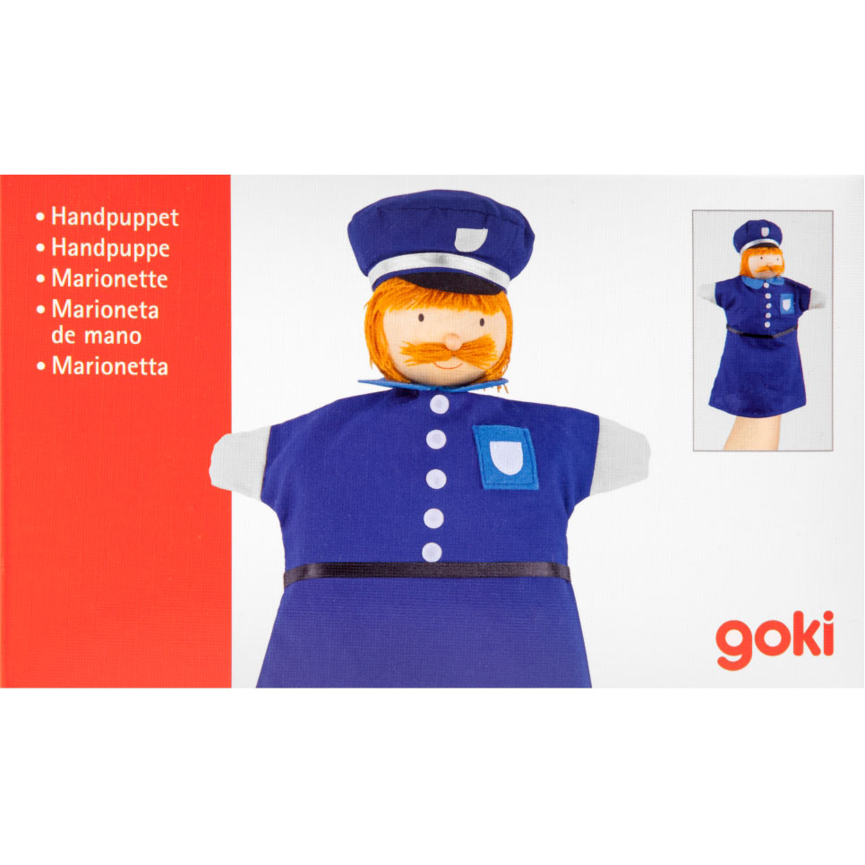 Игрушка-рукавичка GOKI Полицейский (51646G) Материал дерево