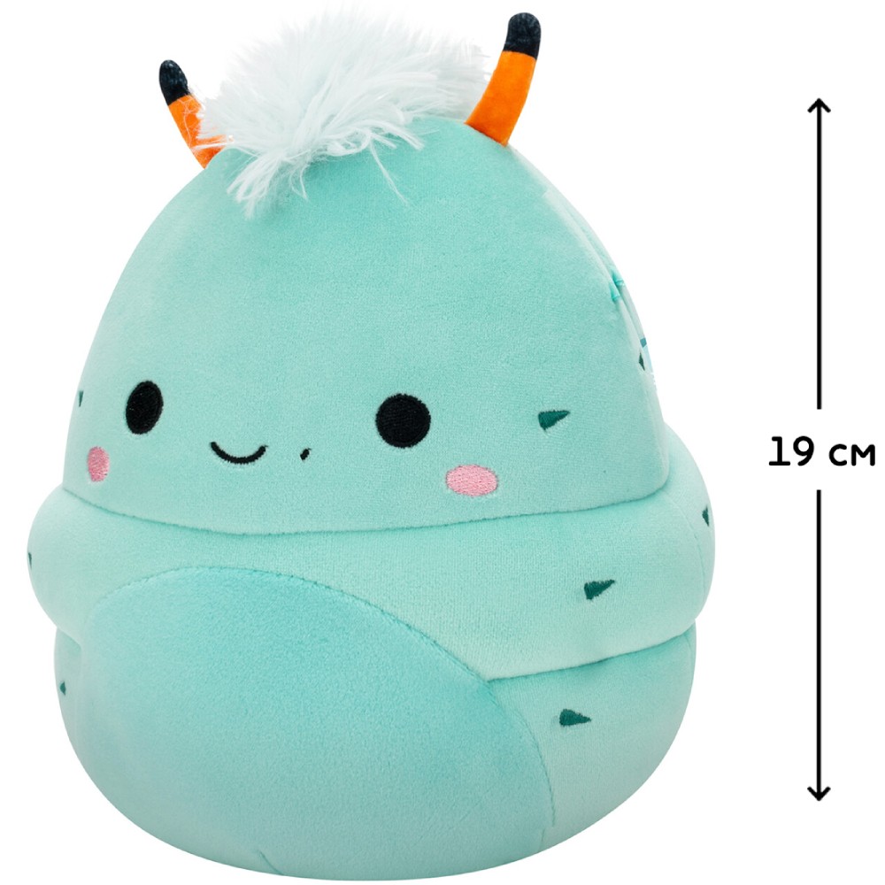 Зовнішній вигляд М'яка іграшка Squishmallows Рогата гусениця Ольті (SQCR07941)
