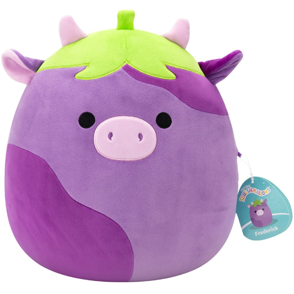 Фото М'яка іграшка Squishmallows Корівка-баклажан Фредерік (SQCR07969)