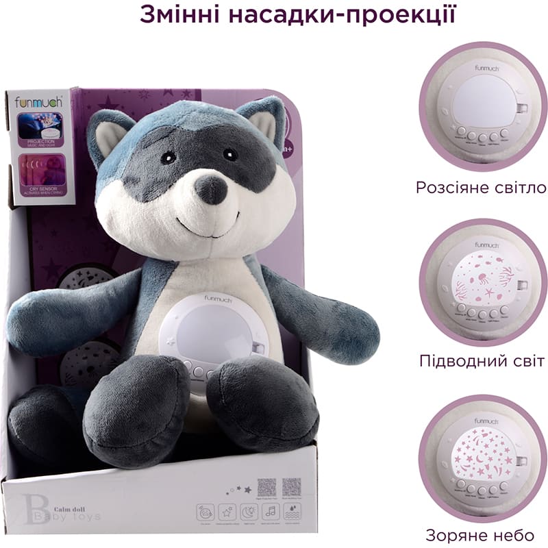 Игрушка-ночник FUNMUCH Енот (FM666-72) Для кого универсально