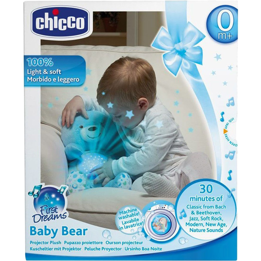 Зображення Іграшка-нічник Chicco Ведмежа Блакитна (08015.20)