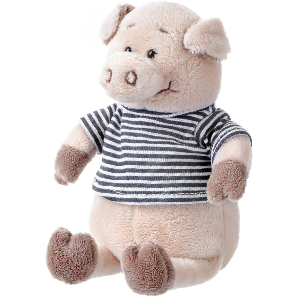 

Игрушка SAME TOY Свинка 18см (THT716), Свинка в тельняшкее черный 18см (THT716)
