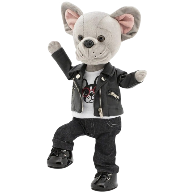 Мягкая игрушка ORANGE Lucky Dog Lucky Maxx Крутой байкер (LD060) Материал плюш