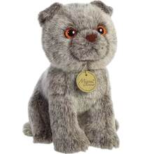 Мягкая игрушка AURORA Кішка шотландська вислоуха Сіра 20 см (210026A)