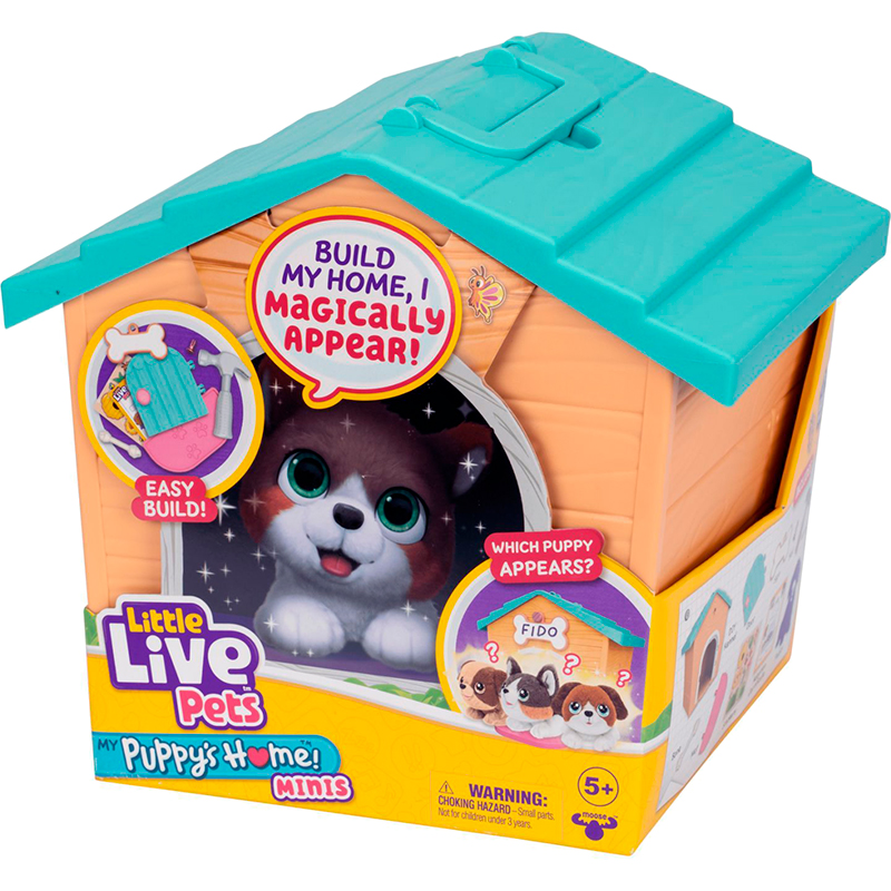 Внешний вид Мягкая игрушка MOOSE Little Live Pets Дом с сюрпризом мини Orange (26616)