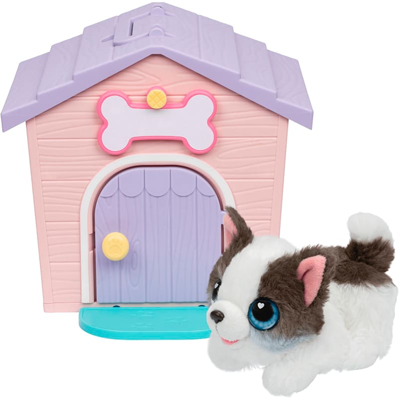Мягкая игрушка MOOSE Little Live Pets Дом с сюрпризом мини Pink (26617) Дополнительно Вы можете найти одного из трех щенков