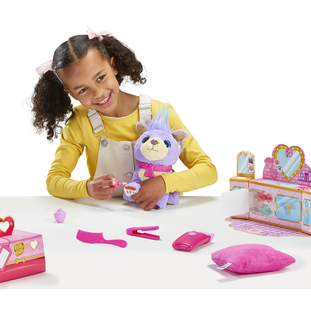 М'яка іграшка MOOSE Няшка-Потеряшка Грумінг салон лілова (30147) Вік від 5 років