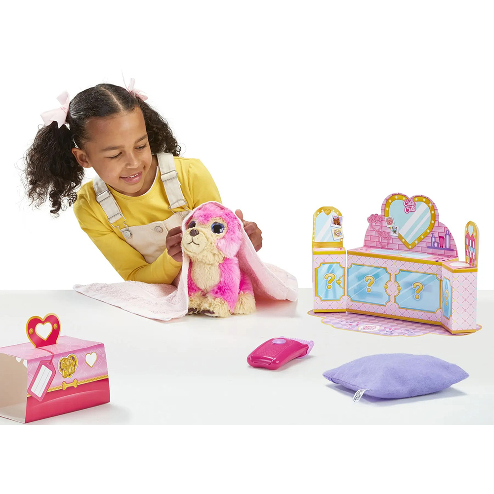 М'яка іграшка MOOSE Няшка-Втраташка Грумінг салон рожева (30146) Ефекти музика