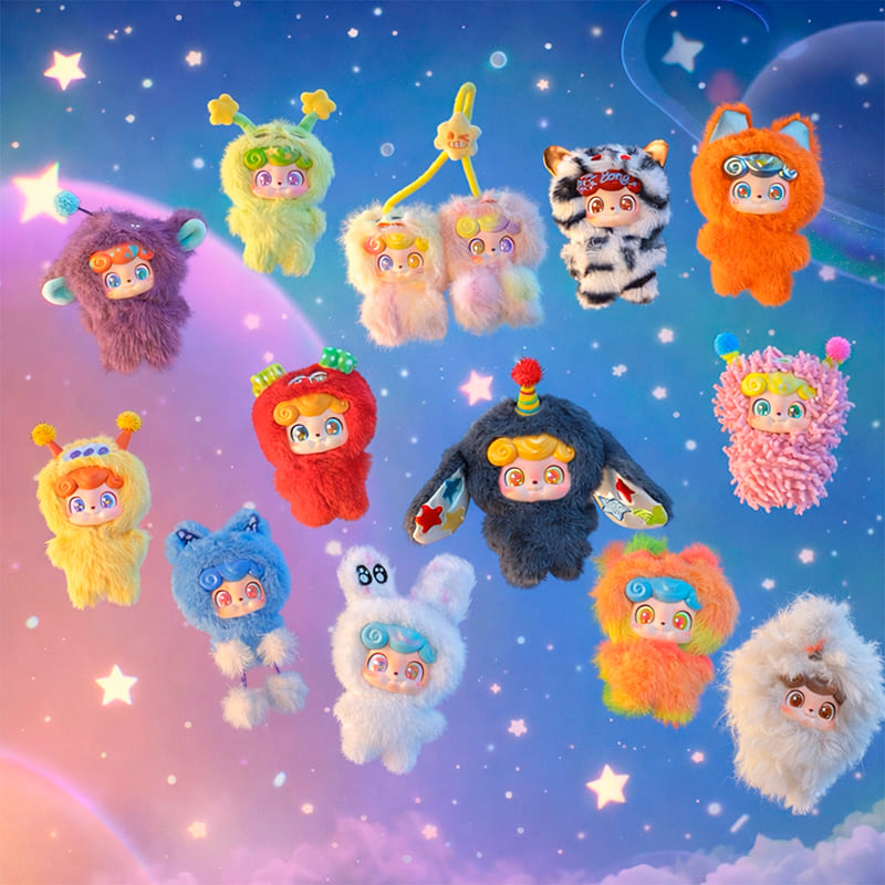 М'яка іграшка POP TOP JOTOYS Q.Kid Космо-хвилі (JO-2025044) Додатково В комплект входить: 1 м'яка іграшка з кільцем, аксесуар, колекційна картка