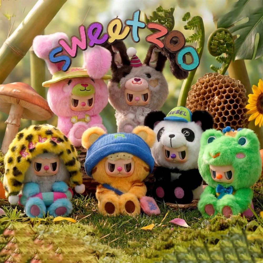 Мягкая игрушка-сюрприз POP TOP Rebel Bear Sweet Zoo Зоомалыши