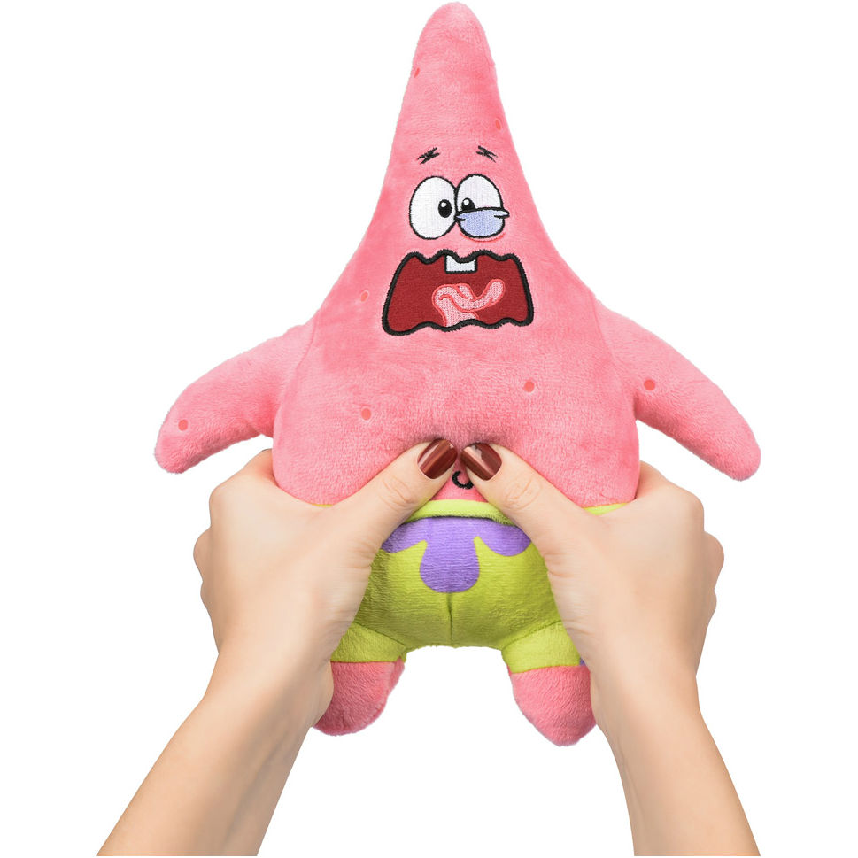 Мягкая игрушка SPONGE BOB Exsqueeze Me Plush Patrick Burp со звуком (EU690903) Возраст от 4 лет 