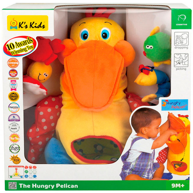 

Мягкая игрушка K’S KIDS Голодный пеликан (KA10208-GB), Голодный пеликан