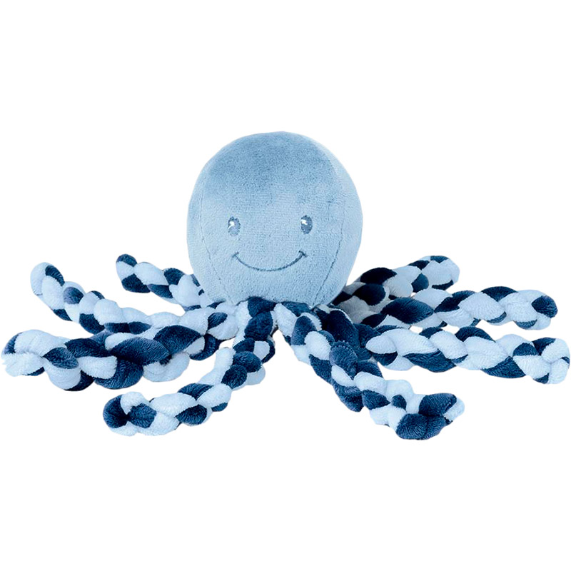 М'яка іграшка Nattou Lapiduo Octopus Blue 23 см (878722)