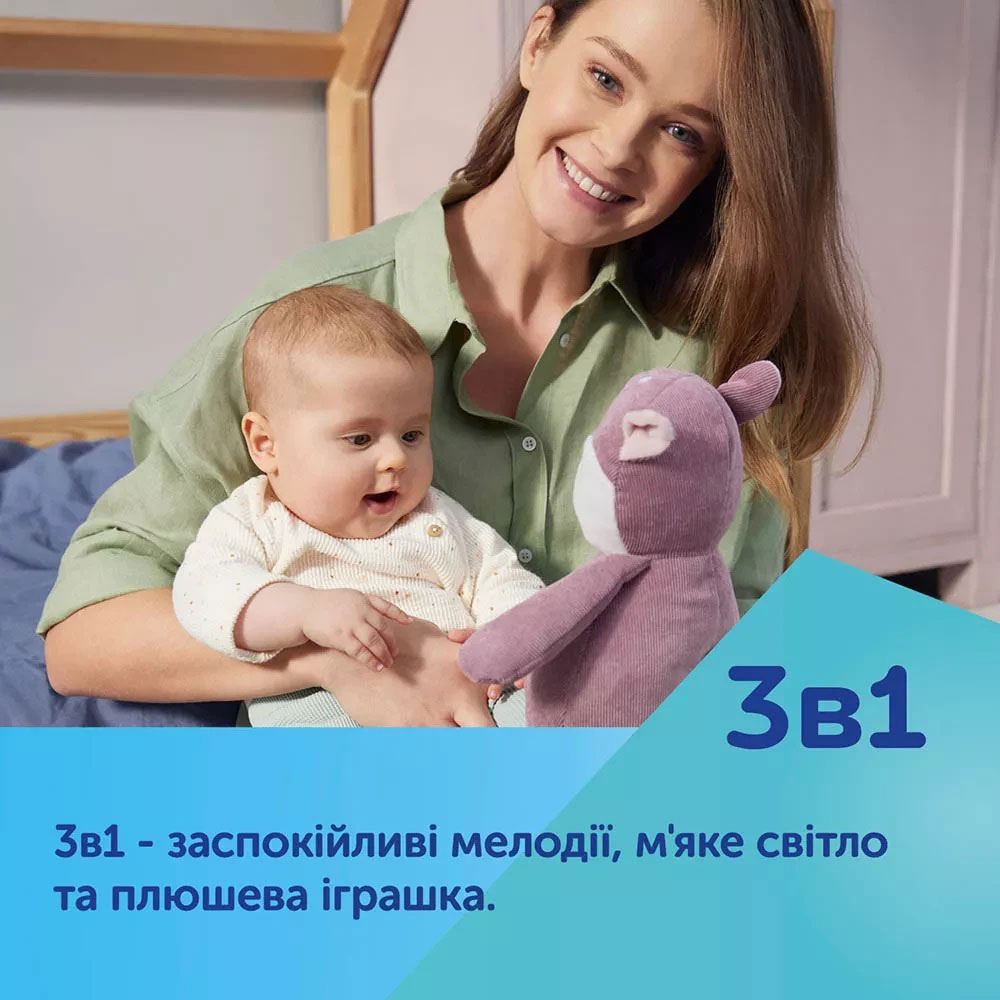 Мягкая игрушка CANPOL BABIES музыкальная с проектором Олененок, Розовая (77/206_pin) Эффекты свет