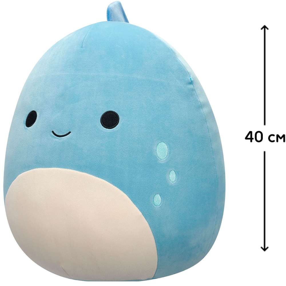 Мягкая игрушка SQUISHMALLOWS Синий Динозавр 40 см (SQCR07049) Возраст от 3 лет