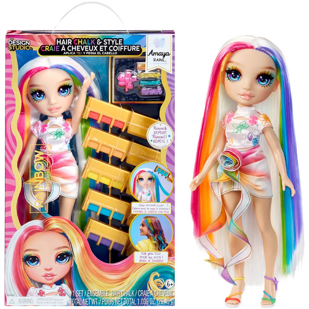 Набір Rainbow High Amaya Raine High Hair Chalk & Style (526780) Набір Rainbow High Amaya Raine High Hair Chalk & Style (526780)