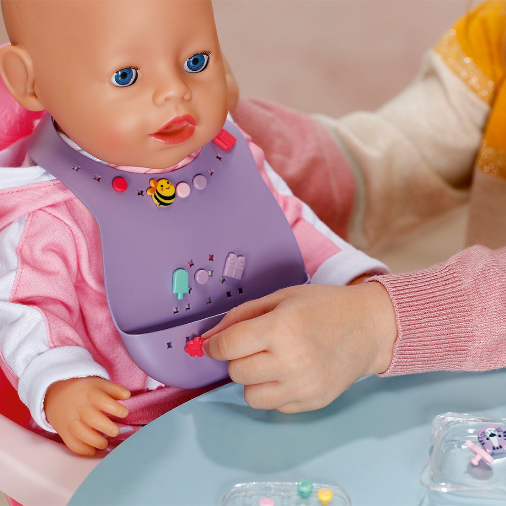 Замовити Слюнявчик BABY BORN Pinplay Стильне годування (837221)