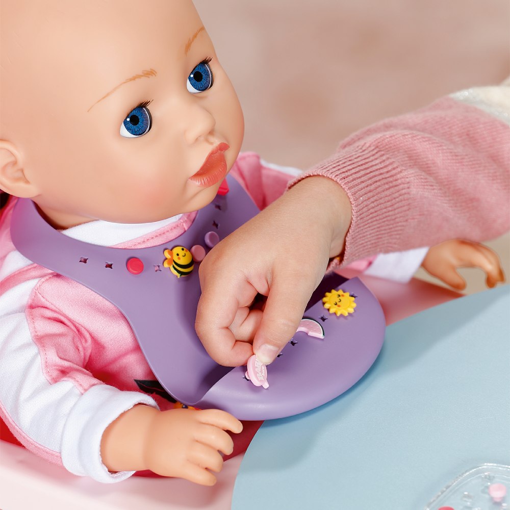 Слюнявчик BABY BORN Pinplay Стильне годування (837221) Для кого універсально