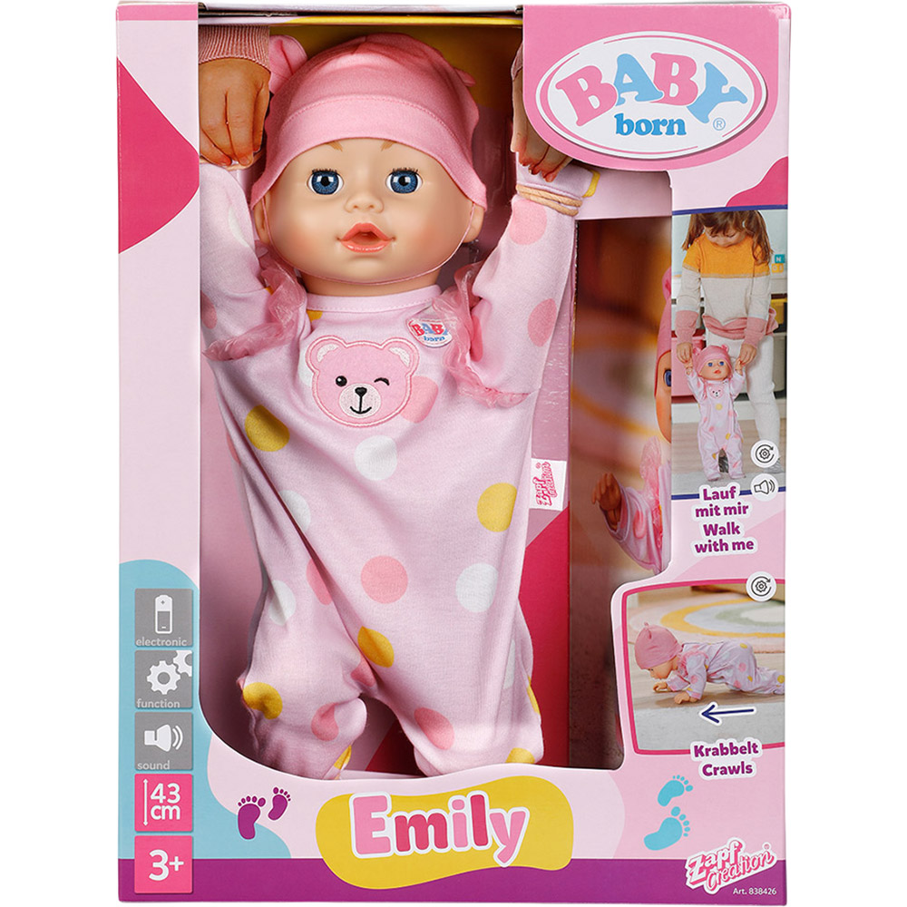 Зображення Лялька BABY BORN Інтерактивна кукла – ПЕРШІ КРОКИ ЕМІЛІ (43 см)