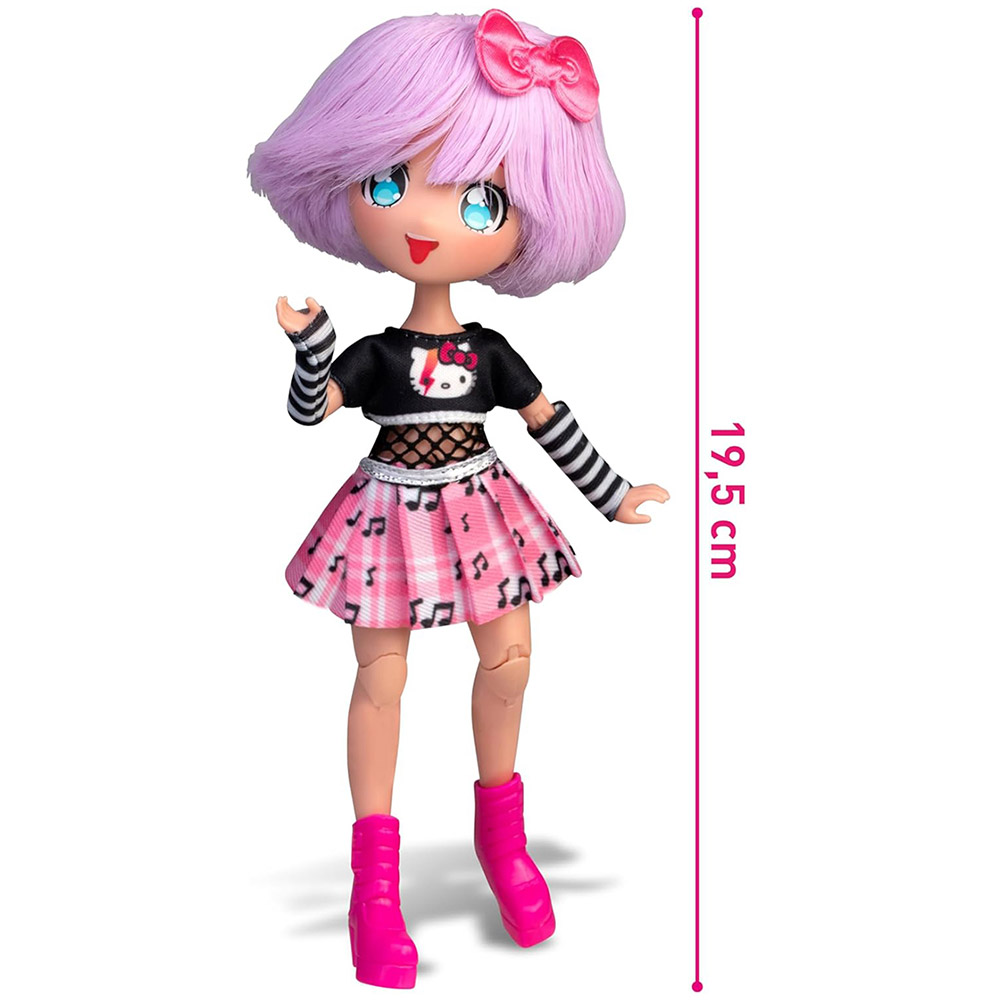 Зовнішній вигляд Лялька 4SF MANGA DOLLS Hello Kitty Teddy Rock (HKTF0100)