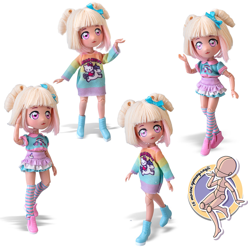 Лялька 4SF MANGA DOLLS Hello Kitty Fashion Unicorns (HKTF2000) Тип ляльки