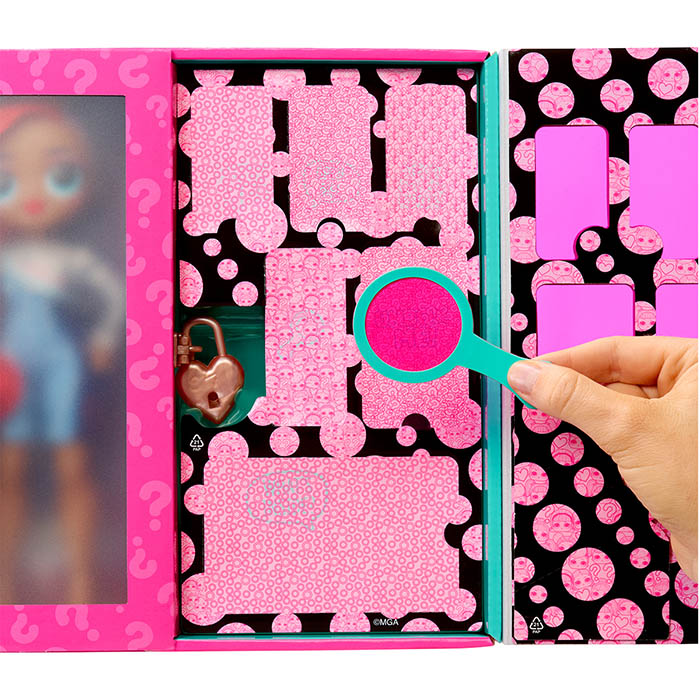 Игровой набор с куклой L.O.L. SURPRISE! "O.M.G. Eye Spy Шпионка (542674) Комплектация  кукла, комплект одежды, пара обуви, пара сережек, аксессуар, игрушечный набор отмычек, расческа, 3 бумажные вещи, инструкция