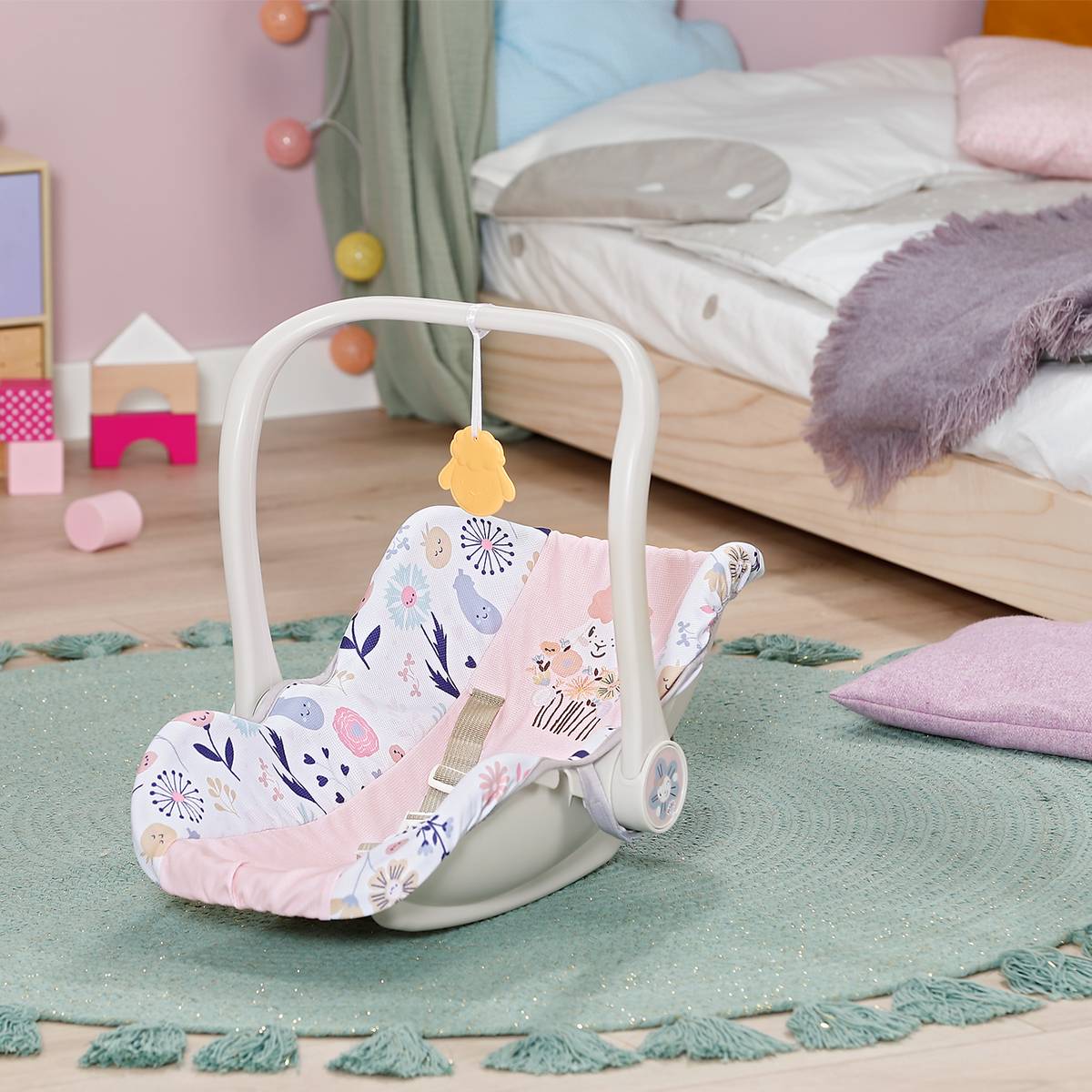 Заказать Кресло-переноска для куклы Baby Born 2 в 1 Цветочный стиль (838518)