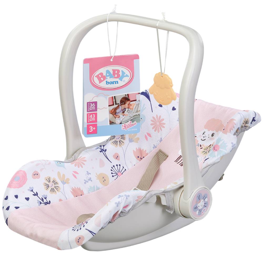 Кресло-переноска для куклы Baby Born 2 в 1 Цветочный стиль (838518) Дополнительно Подходит для кукол 36 и 43 см